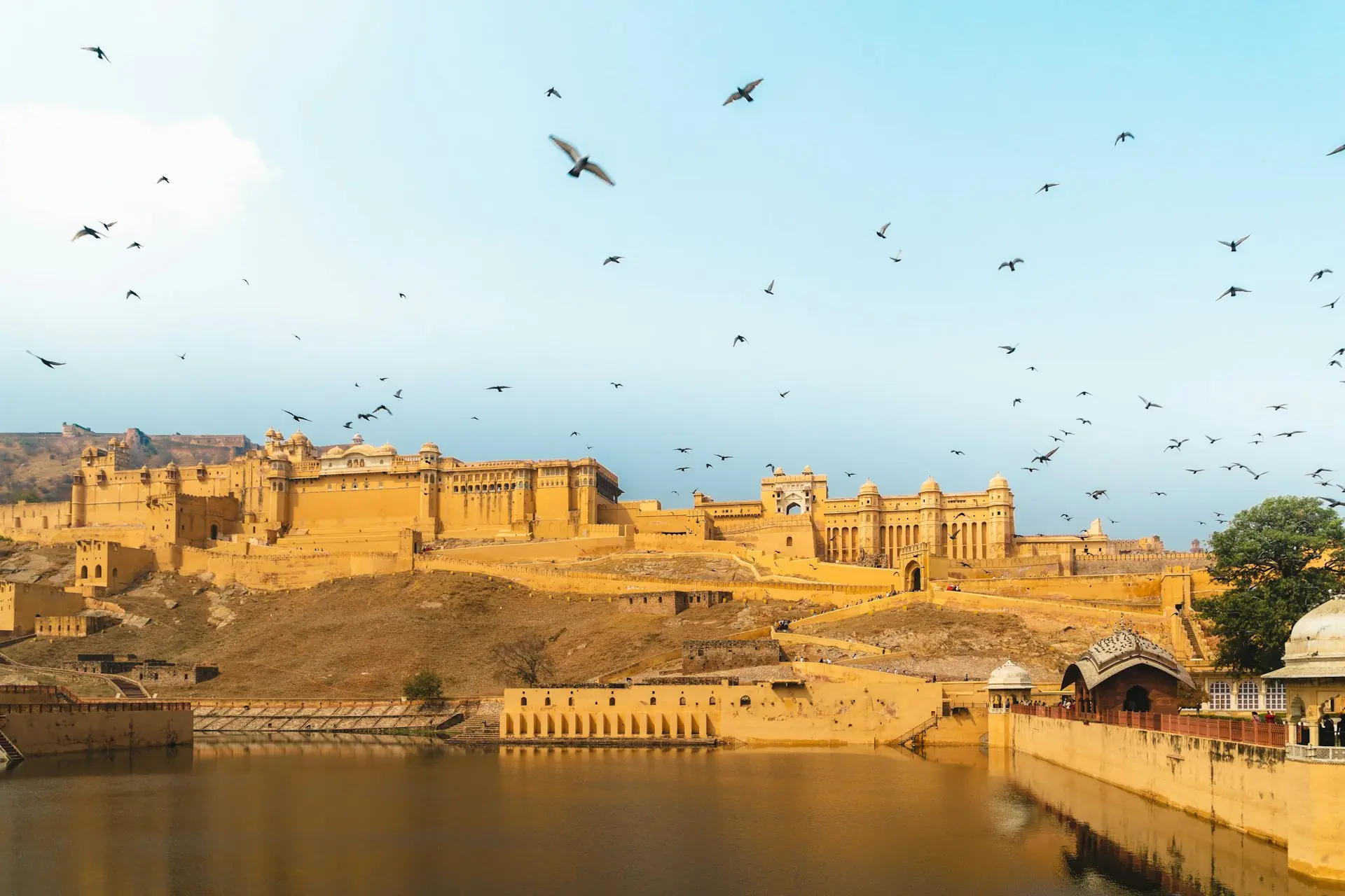 Amber Fort and Maota Lake, Jaipur
