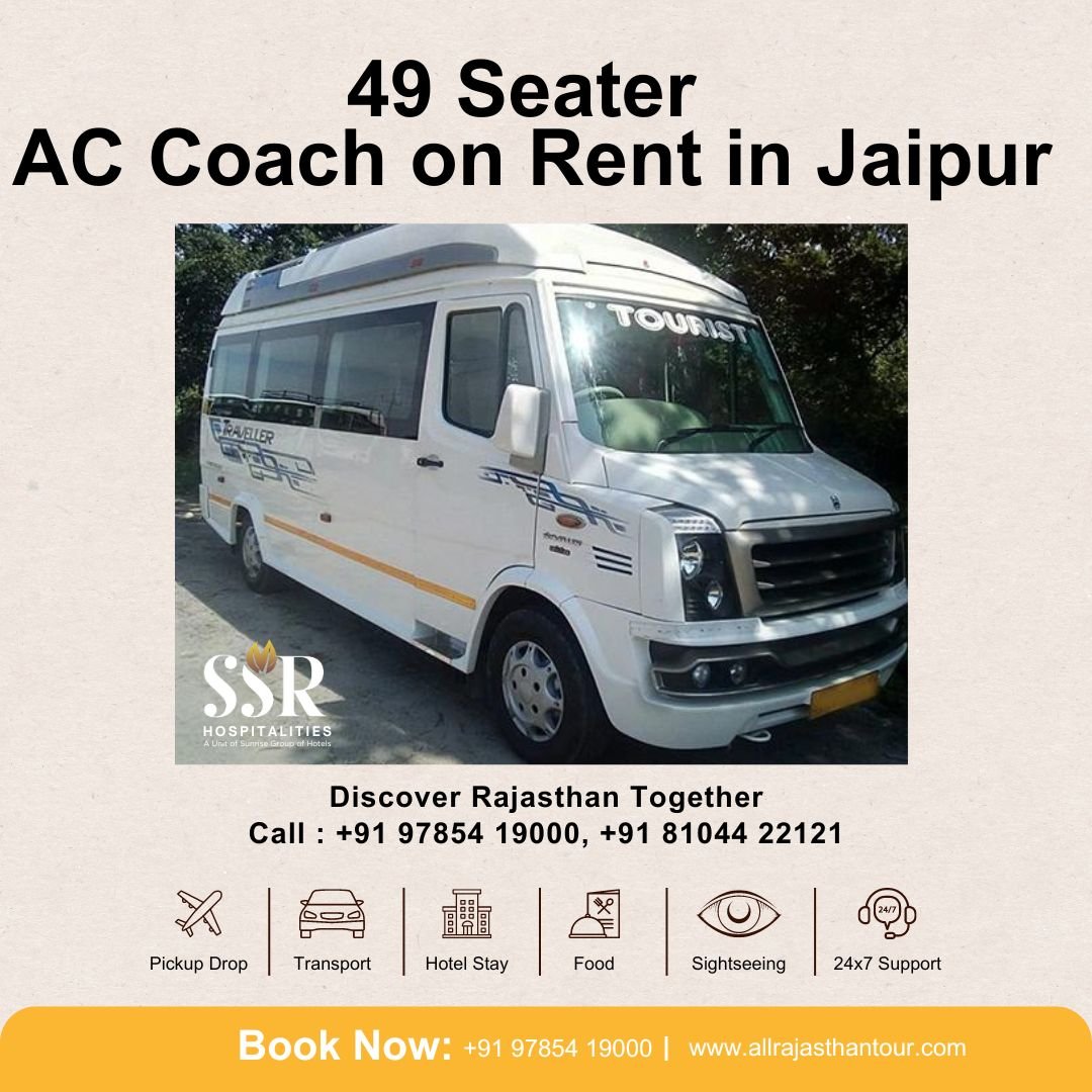49 Seater AC Coach on Rent in Jaipur