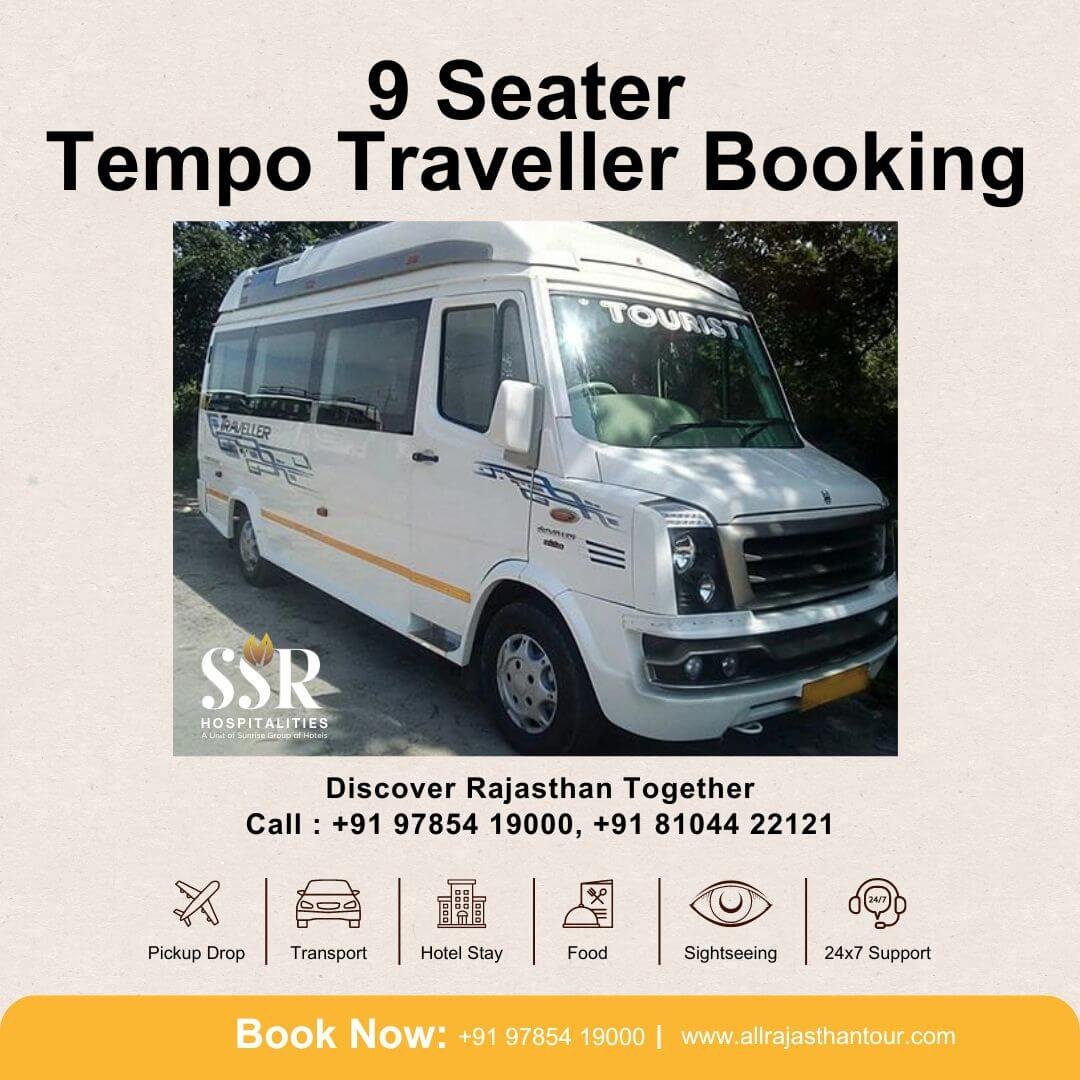 9 Seater Tempo Traveller in Jaipur